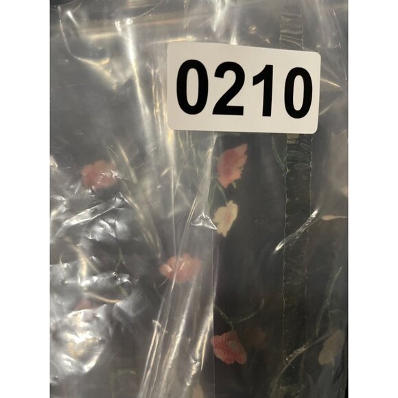 Lucky Brand Black Floral Print Ruffled Sleeveless Dress XL - Picture 12 of 12